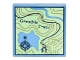 Lot ID: 396307110  Part No: 3068pb1011  Name: Tile 2 x 2 with Map Topographical Trail with Compass Rose and 'Greeble Trail' Pattern