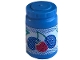 Part No: 33011cpb06  Name: Scala Accessories Jar Jam / Jelly, Label with Strawberry, Plums and Cherries Pattern (Sticker) - Set 3115