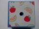 Lot ID: 185073693  Part No: 33031pb11  Name: Container, Box 3 1/2 x 3 1/2 x 1 1/3 with Hinged Lid with Strawberries and Watermelon Pattern (Sticker) - Set 3270