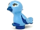 Lego part: Bird, Friends Style, Feet Joined with Molded Dark Blue Beak, Feathers and Toes and Printed Medium Nougat Eyes with Eyelashes and Bright Light Blue Eye Patches Pattern (Cinnamon / Mimi)