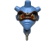 Part No: 42664pb01  Name: Galidor Head Nepol, with 1 Pin with Medium Blue Head Bumps