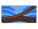 Part No: 87079pb1219  Name: Tile 2 x 4 with Reddish Brown Belt and Strap and Blue Skin Markings Pattern (BrickHeadz Na'vi Torso)