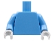 Part No: 973c033  Name: Torso Plain / Medium Blue Arms / Light Bluish Gray Hands