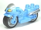 Lot ID: 338322403  Part No: dupmc3pb02  Name: Duplo Motorcycle with Rubber Wheels, Windscreen and Headlights Pattern