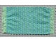 Lot ID: 393322428  Part No: x967px1  Name: Scala Cloth Rug with Medium Green Squares and Fringe Pattern