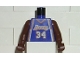 Part No: 973bpb181c01  Name: Torso NBA Los Angeles Lakers #34 (Road Jersey) Pattern / Brown NBA Arms