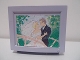 Part No: 6962pb03  Name: Scala TV / Computer Monitor with Married Couple on Bridge Pattern (Sticker) - Set 3201