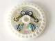 Lot ID: 250464181  Part No: 32351pb01  Name: Technic, Disk 5 x 5 - RoboRider Talisman Wheel, Scout Mold with Robot Pattern