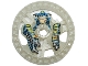 Part No: 32359pb01  Name: Technic, Disk 5 x 5 - RoboRider Talisman Wheel, Stunner Mold with Robot Pattern