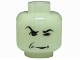 Part No: 3626bpb0002  Name: Minifigure, Head Male HP Snape with Arched Eyebrow and Squint Pattern - Blocked Open Stud