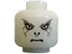 Part No: 3626px330a  Name: Minifigure, Head Alien with HP Voldemort Silver Pattern