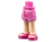 Lot ID: 406668196  Part No: 11202c00pb03  Name: Mini Doll Hips and Shorts with Light Nougat Legs and Magenta Sandals with Dark Pink Soles Pattern - Thick Hinge