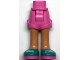 Lot ID: 395400863  Part No: 11202c00pb16  Name: Mini Doll Hips and Shorts with Nougat Legs and Dark Turquoise Shoes with Dark Pink Soles and White Laces Pattern - Thick Hinge