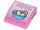 Part No: 15068pb324  Name: Slope, Curved 2 x 2 x 2/3 with Ninjago Logogram 'RAMEN', Medium Azure Bowl with Ramen, Onions, Egg and Naruto Pattern (Sticker) - Set 71741