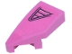 Part No: 29120pb047  Name: Wedge 2 x 1 x 2/3 Left with Black and Bright Pink Triangle Air Intake Pattern (Sticker) - Set 77241