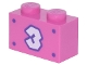 Lot ID: 339028646  Part No: 3004pb262  Name: Brick 1 x 2 with White Number 3 with Dark Purple Outline and 4 Dots Pattern