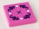Part No: 3068pb1376  Name: Tile 2 x 2 with 4 White Stars and Cushion Button Pattern (Sticker) - Set 41313