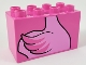 Part No: 31111pb054  Name: Duplo, Brick 2 x 4 x 2 with Flamingo Body Pattern