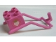 Lot ID: 352800471  Part No: 31169pb01  Name: Duplo Animal Accessory Horse Harness with Heart and Crown Pattern on Both Sides (Stickers) - Set 4828