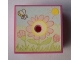 Part No: 33031pb04  Name: Container, Box 3 1/2 x 3 1/2 x 1 1/3 with Hinged Lid with Flowers, Sun and Bee Pattern (Sticker) - Sets 3119 / 3241