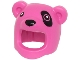 Part No: 3557pb02  Name: Minifigure, Headgear Head Cover, Costume Polar Bear with Black Nose, Eyes and Eye Patch Pattern (BAM)