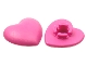 Part No: 45450  Name: Clikits, Icon Heart 2 x 2 Small with Pin, Frosted (Solid and Transparent Colors)