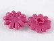Lot ID: 409061040  Part No: 45455  Name: Clikits, Icon Flower 10 Petals 2 x 2 Large with Pin, Frosted (Solid and Transparent Colors)