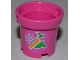 Part No: 48245pb001  Name: Belville Bucket without Handle with Flower, Carrot and Apple Pattern (Sticker) - Set 3189