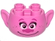 Lot ID: 355503162  Part No: 65461pb01  Name: Minifigure, Head, Modified Trolls with Magenta Eyebrows, Eyes, Eye Shadow, and Nose, Black Eyelashes, Metallic Pink Freckles, Grin Pattern