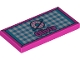 Part No: 87079pb0603  Name: Tile 2 x 4 with 'Olivia' and Beach Towel Pattern