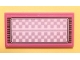 Part No: 87079pb0832  Name: Tile 2 x 4 with White and Silvery Pink Checkered Mat and Black Fringe Pattern (Sticker) - Set 41351