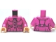 Lot ID: 360136310  Part No: 973pb0753c01  Name: Torso Harry Potter Jacket Fitted with 4 Buttons on Front, 2 Buttons on Back Pattern / Dark Pink Arms / Light Nougat Hands