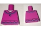 Lot ID: 349051414  Part No: 973pb2429  Name: Torso Shirt with Collar, Lavender Ruffles and Button Pattern