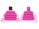 Lot ID: 257533320  Part No: 973pb4281c01  Name: Torso 5 Magenta Lines Pattern / Bright Pink Arms / Bright Pink Hands