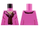 Part No: 973pb4921 Name: Torso Shirt, Open Collar, Light Nougat Neck, Gold Necklace and Flower Pin, Dark Red Scarf Pattern Part No: 973pb4921 Name: Torso Shirt, Open Collar, Light Nougat Neck, Gold Necklace and Flower Pin, Dark Red Scarf Pattern