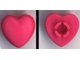 Lot ID: 36319588  Part No: clikits027u  Name: Clikits, Icon Heart 2 x 2 Small with Pin (Undetermined Type)