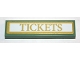 Part No: 2431pb0554 Name: Tile 1 x 4 with 'TICKETS' Pattern (Sticker) - Set 10259 Part No: 2431pb0554 Name: Tile 1 x 4 with 'TICKETS' Pattern (Sticker) - Set 10259