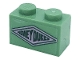 Part No: 3004pb250  Name: Brick 1 x 2 with Dark Green 'HONEYDUKES' on Bright Pink Diamond Pattern (Sticker) - Set 76388