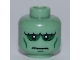 Lot ID: 283302557  Part No: 3626bpb0541  Name: Minifigure, Head Alien with Frankenstein Monster, White Pupils and Wrinkles Pattern - Blocked Open Stud