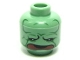 Part No: 3626pb0268  Name: Minifigure, Head Alien with HP Mandrake Plant Face, Red Mouth Pattern