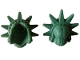 Part No: 75872  Name: Minifigure, Hair Female with Spiked Tiara (Lady Liberty) - Hard Plastic