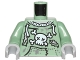 Part No: 973pb2141c01  Name: Torso Sweatshirt Tattered with Skull and Crossbones Pattern (Zombie) / Sand Green Arms / Light Bluish Gray Hands