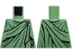 Part No: 973pb6366  Name: Torso Robe with Black Gathers and Dark Green Wrinkles, Round Clasp Pattern