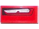 Part No: 11477pb027R  Name: Slope, Curved 2 x 1 x 2/3 with Chevrolet Camaro Car Taillight Pattern Model Right Side (Sticker) - Set 75874