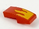 Part No: 11477pb069  Name: Slope, Curved 2 x 1 x 2/3 with Bright Light Orange Flame Pattern