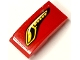 Part No: 11477pb195R Name: Slope, Curved 2 x 1 x 2/3 with Yellow and Black Headlight Pattern Model Right Side (Sticker) - Set 75886 Part No: 11477pb195R Name: Slope, Curved 2 x 1 x 2/3 with Yellow and Black Headlight Pattern Model Right Side (Sticker) - Set 75886