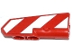 Part No: 11946pb006R  Name: Technic, Panel Fairing #21 Very Small Smooth, Side B with Red and White Danger Stripes Pattern Model Right Side (Sticker) - Set 42008