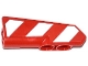 Part No: 11947pb006R  Name: Technic, Panel Fairing #22 Very Small Smooth, Side A with Red and White Danger Stripes Pattern Model Right Side (Sticker) - Set 42008