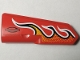 Part No: 11947pb023  Name: Technic, Panel Fairing #22 Very Small Smooth, Side A with Flames Pattern (Sticker) - Set 42005