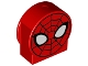 Lot ID: 347796320  Part No: 14222pb006  Name: Duplo, Brick 1 x 2 x 2 Round Top, Cut Away Sides with Spider-Man Face Pattern